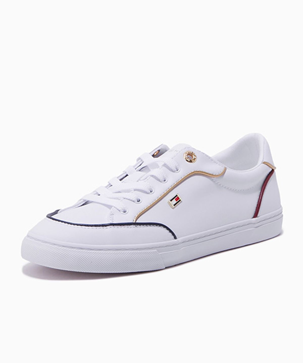 타미힐피거(TOMMY HILFIGER) 루루 하드웨어 스니커즈-화이트(T52F6ARS600WT1YBS)