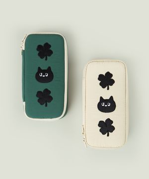 깜냥이 클로버 박스 필통