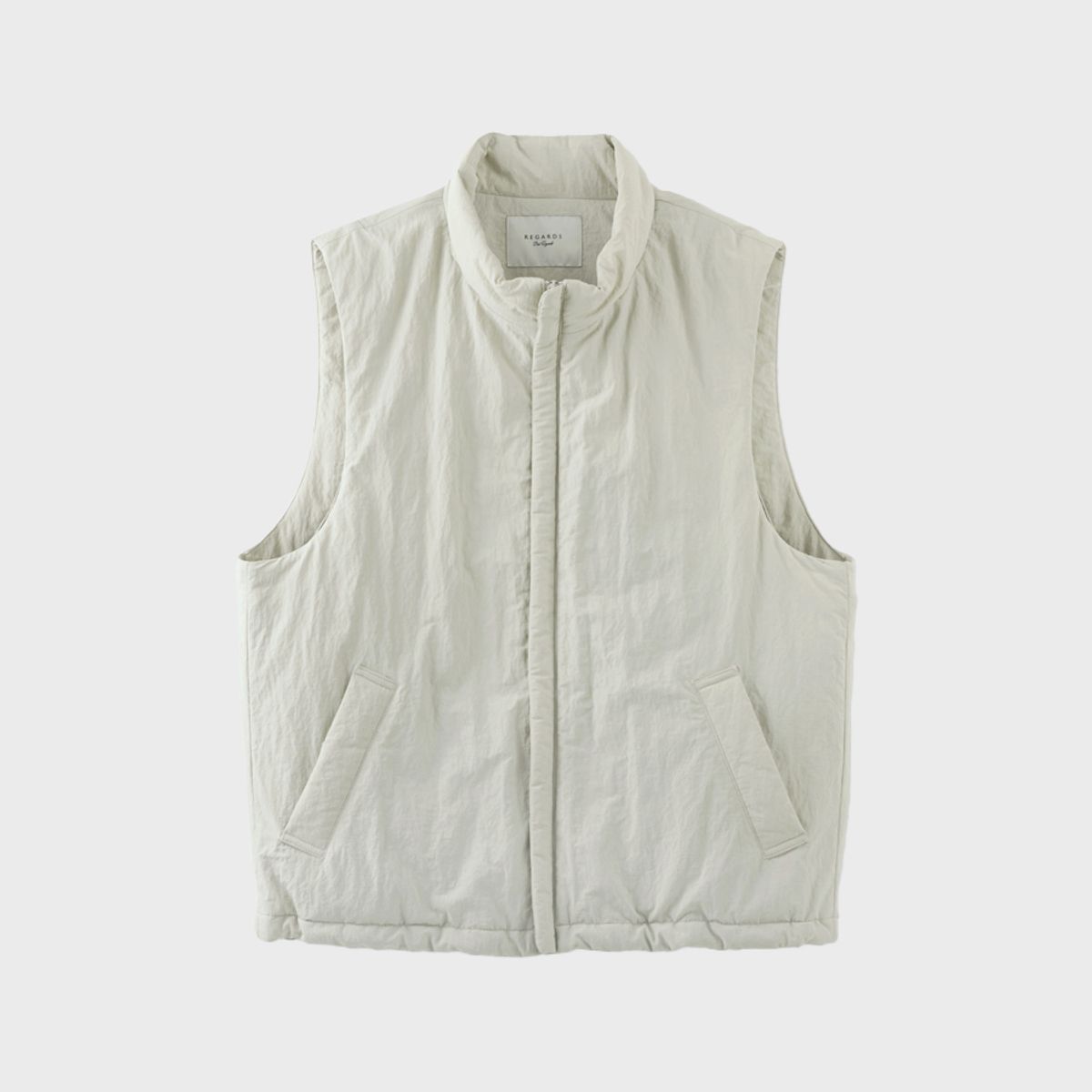 리가즈(REGARDS) Recompy Padding Vest - Light Gray
