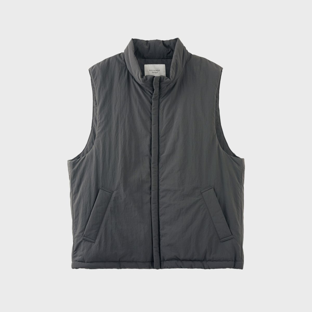 리가즈(REGARDS) Recompy Padding Vest - Charcoal