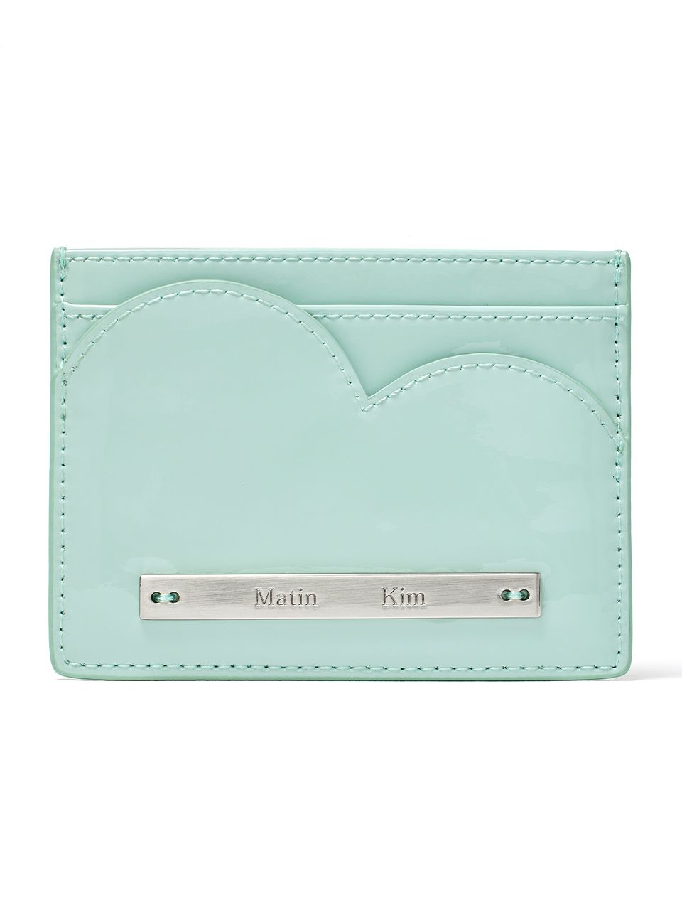 【MATIN KIM】HEART WAVE ENAMEL CARD WALLET MUSINSA | MATIN KIM HEART WAVE ENAMEL CARD WALLET IN MINT