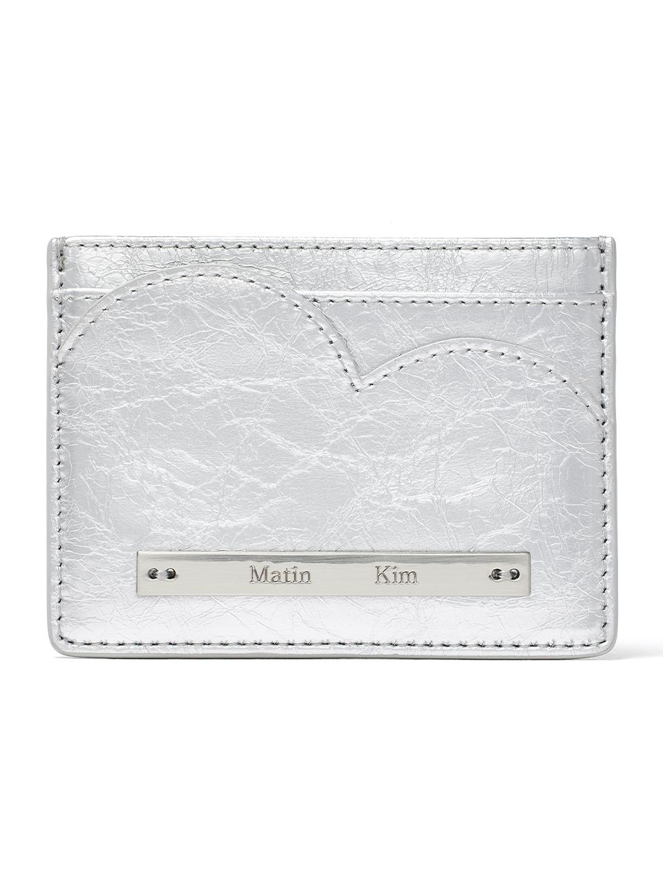 【MATIN KIM】HEART WAVE ENAMEL CARD WALLET MUSINSA | MATIN KIM HEART WAVE ENAMEL CARD WALLET IN MINT