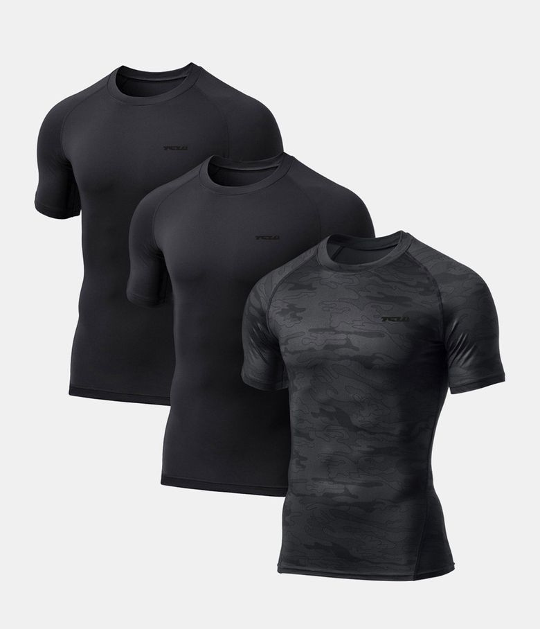 [3PACK]기능성 언더셔츠 헬스복 반팔 티셔츠