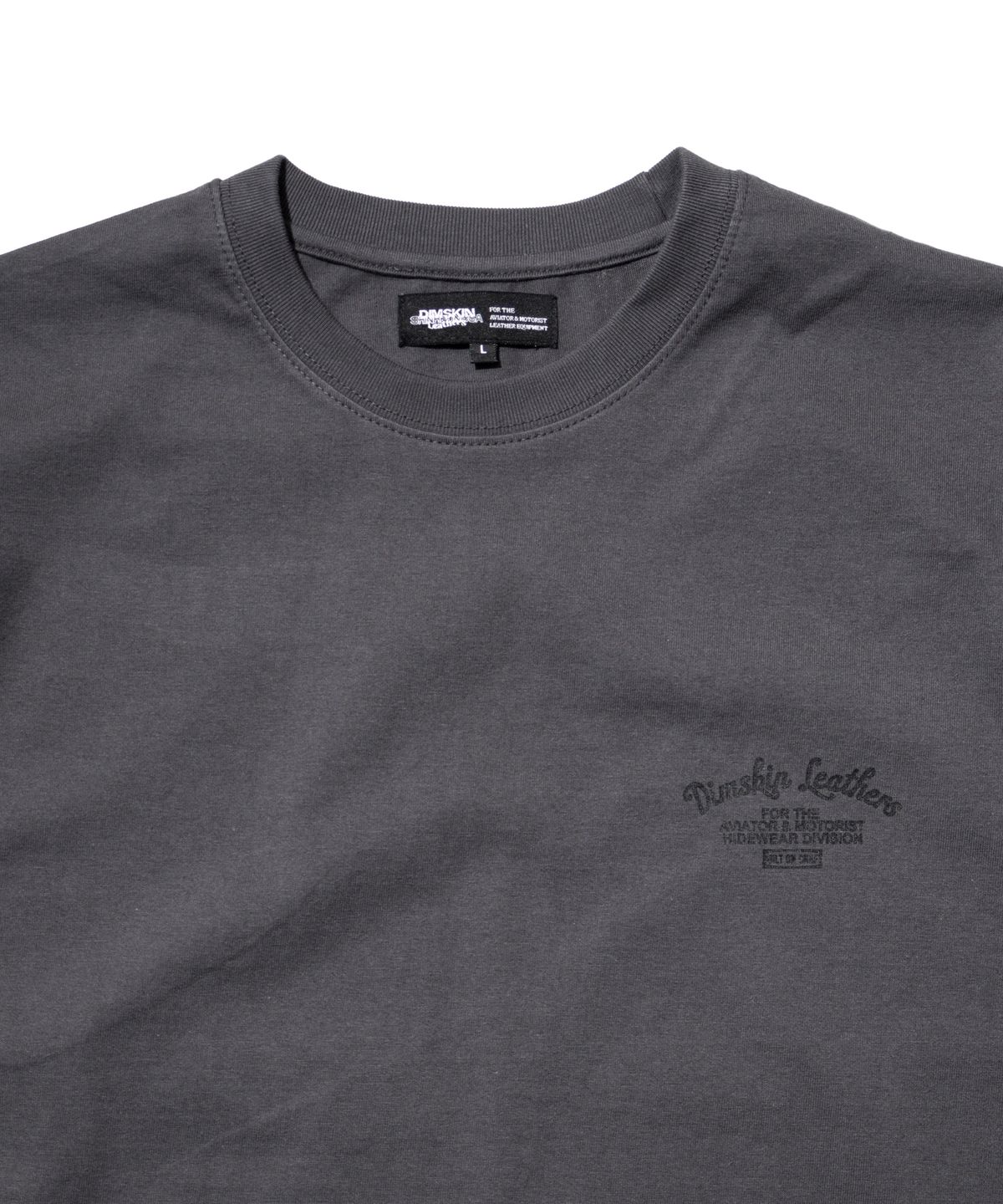 딤스킨(DIMSKIN) SLOGAN T-SHIRT [CHARCOAL]