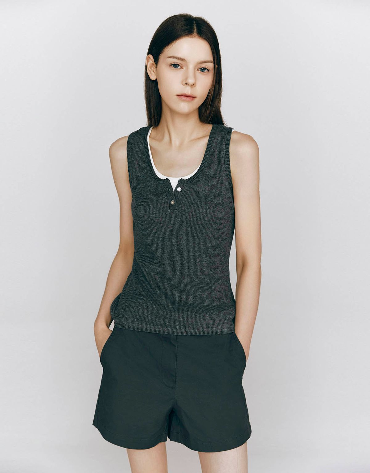 지오다노(GIORDANO) 헨리넥 립 슬리브리스 355535 [5color]
