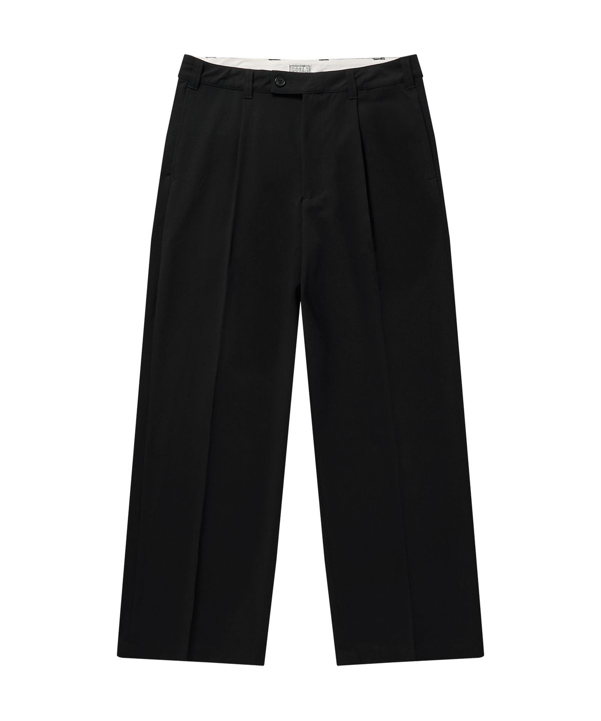 필프(PEALP) One-Tuck Slacks (Black)