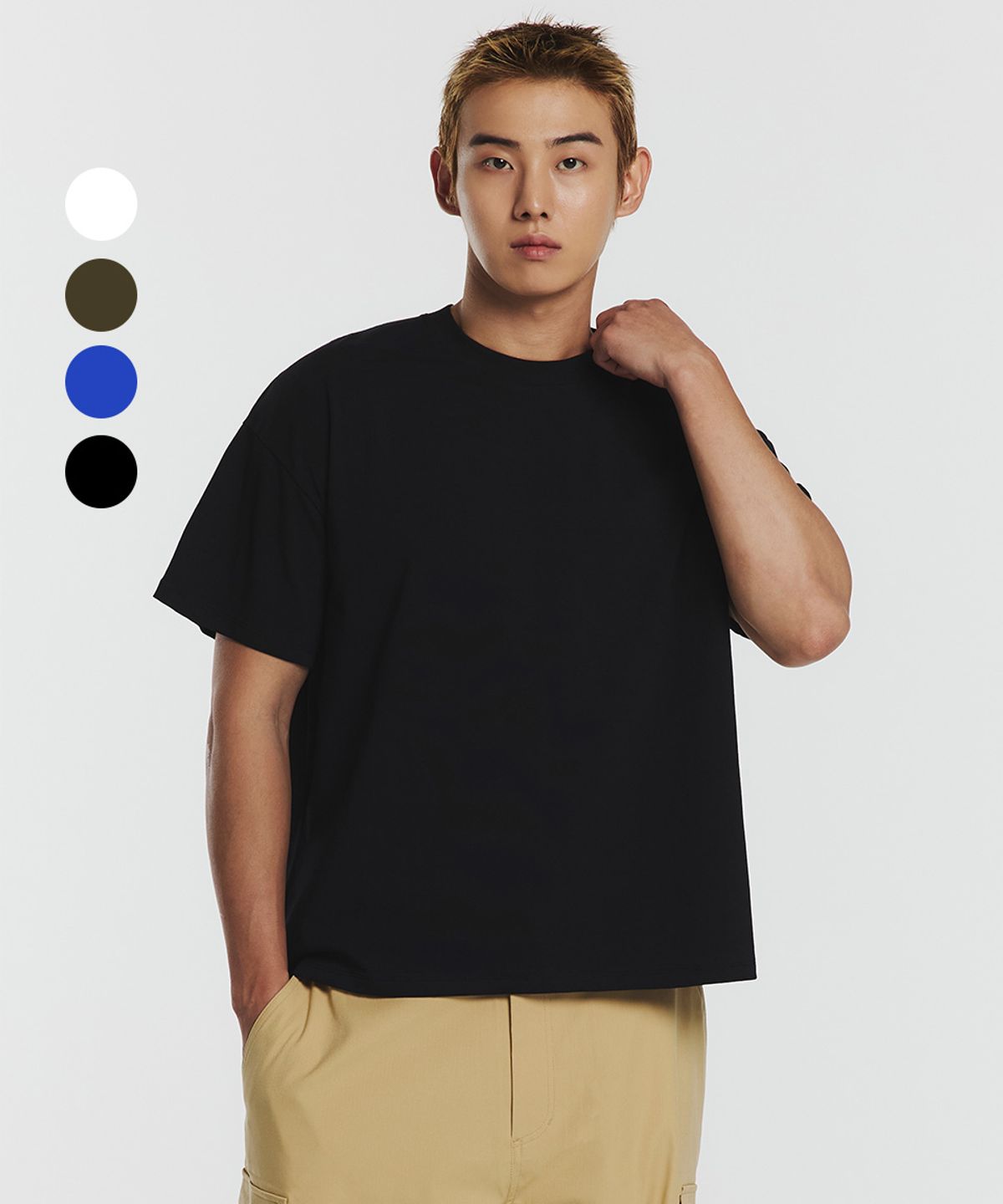 무신사 스탠다드 스포츠(MUSINSA STANDARD SPORTS) 코튼에어 루즈핏 크롭 숏슬리브 (4color)