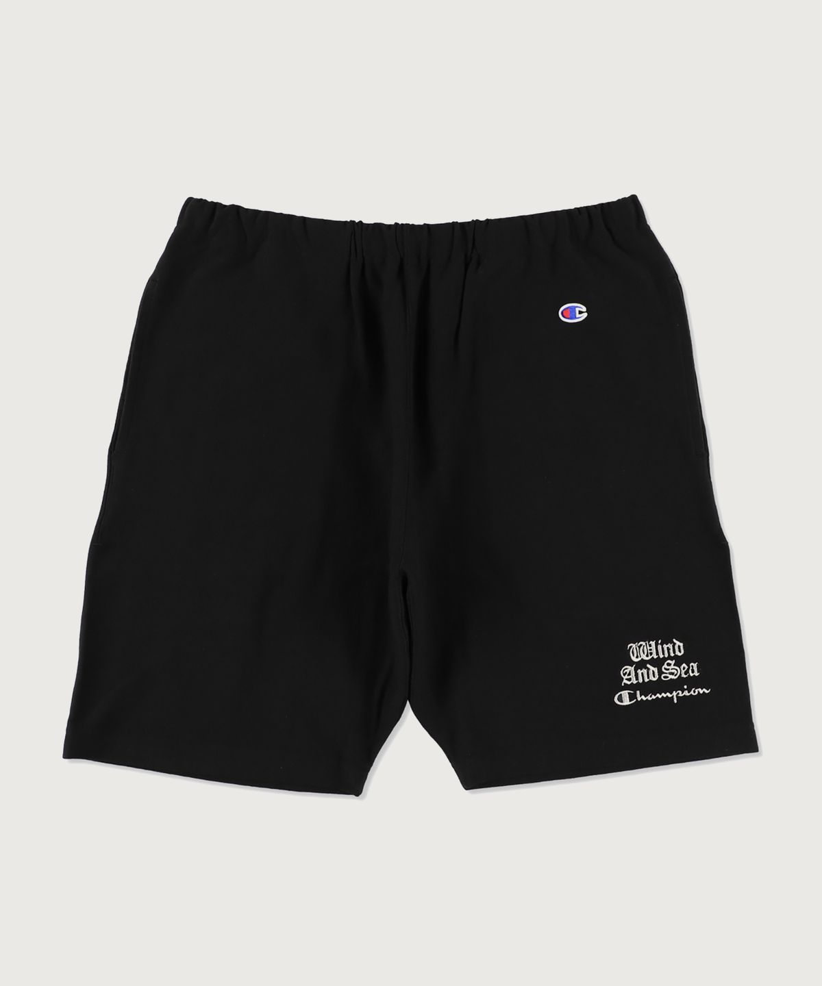 챔피온(CHAMPION) 챔피온 X 윈드앤씨 리버스위브 숏팬츠 Black