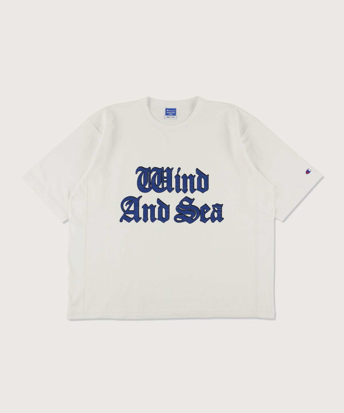 챔피온(CHAMPION) 챔피온 X 윈드앤씨 리버스위브 저지 반팔 티셔츠 White
