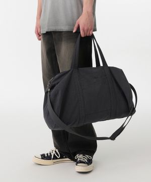 워시드 캔버스 더플 백 [차콜 그레이]