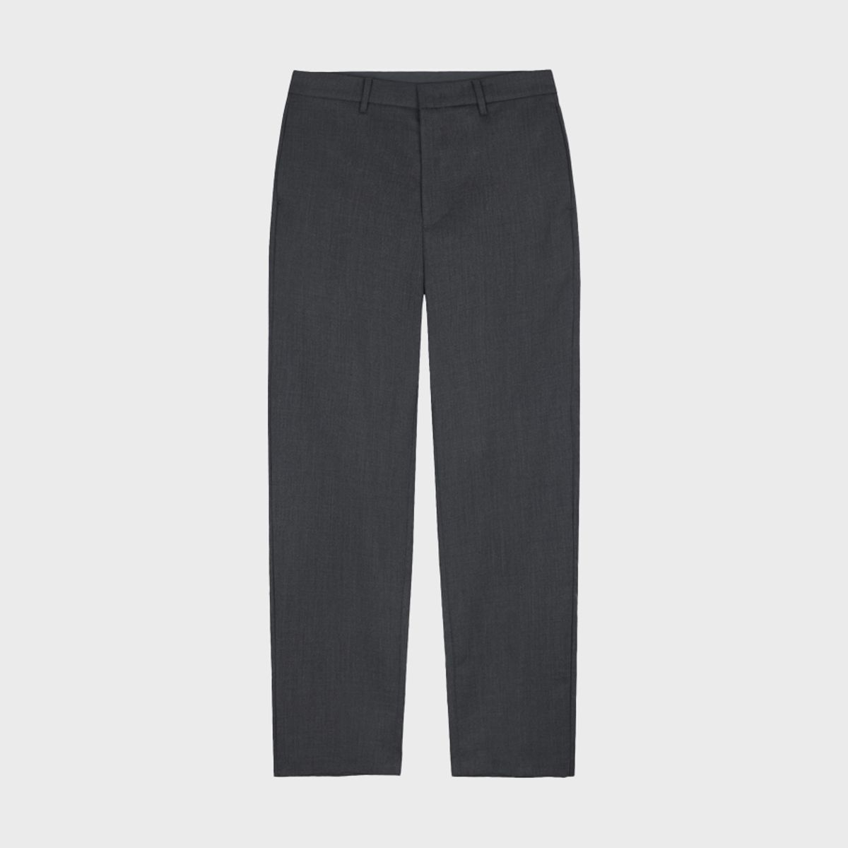 리가즈(REGARDS) Fine Wool Regular Slacks - Dark Gray