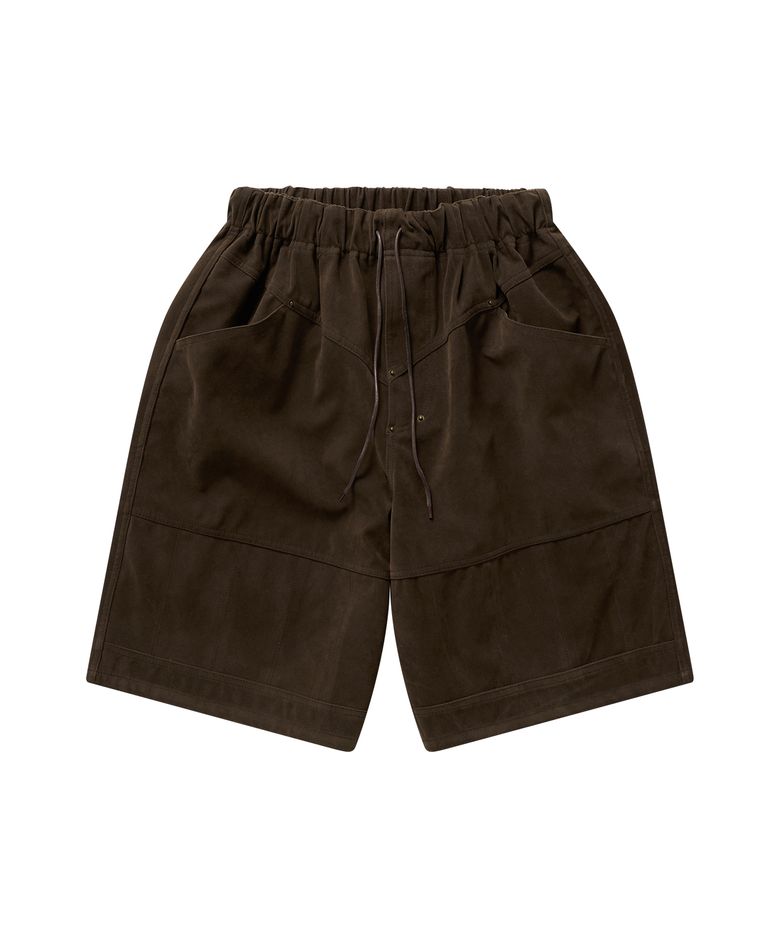 Western Pocket Shorts (Brown)