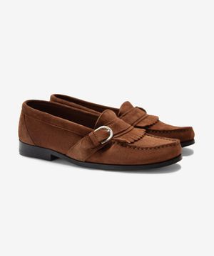 (U) 스웨이드 버클 로퍼 스너프 SUEDE BUCKLELOAFER SNUFF
