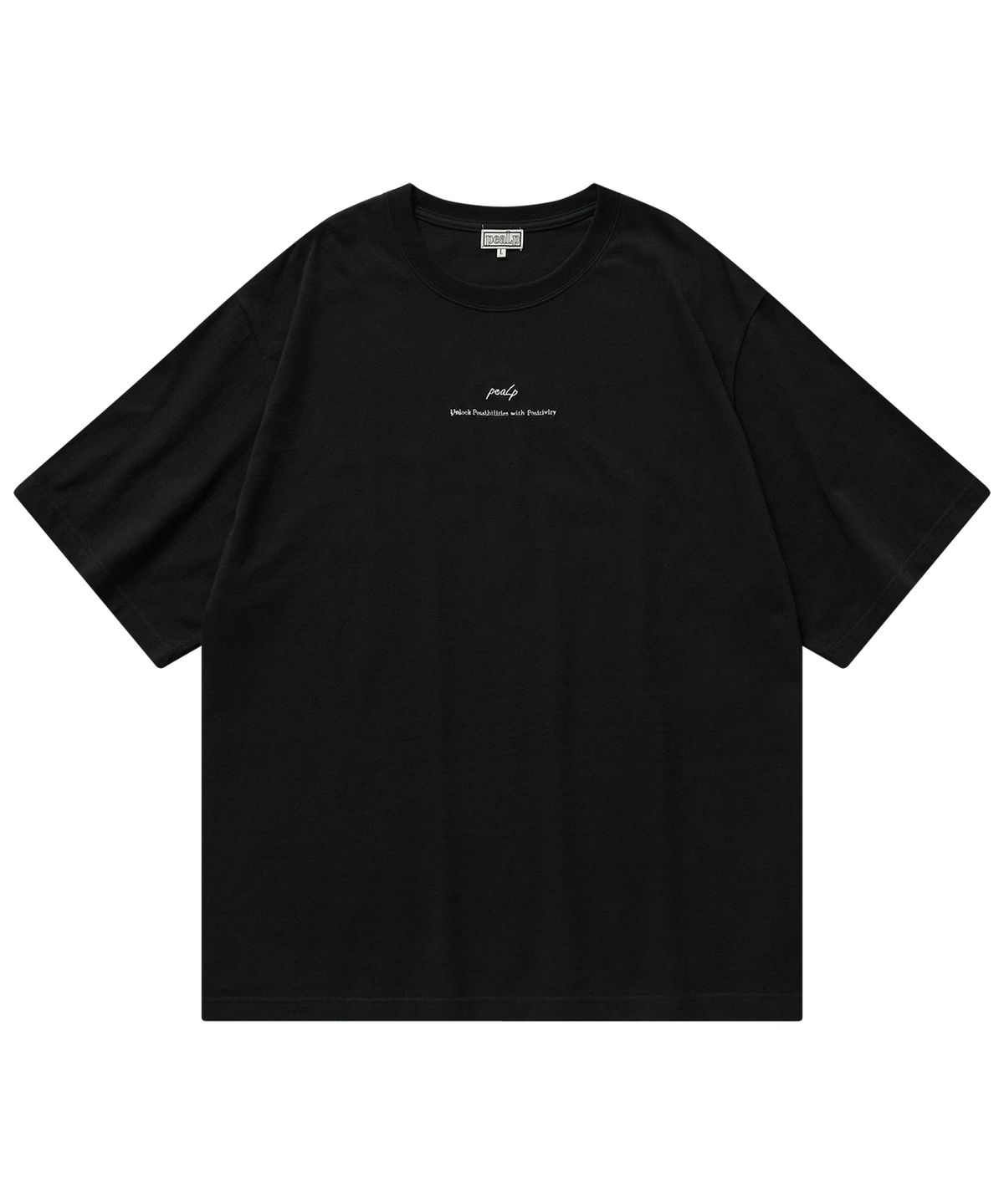 필프(PEALP) Slogan Over T-Shirt (Black)
