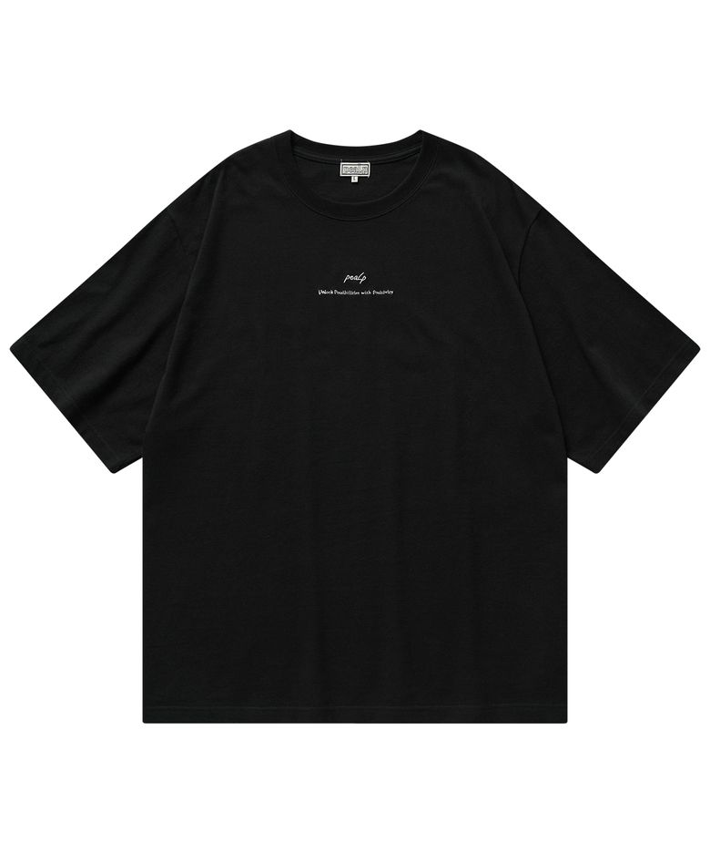 Slogan Over T-Shirt (Black)