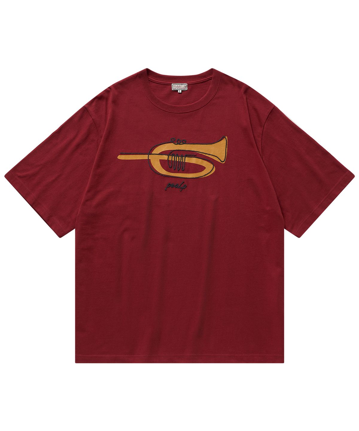 필프(PEALP) Trumpet Over T-Shirt (Deep Red)