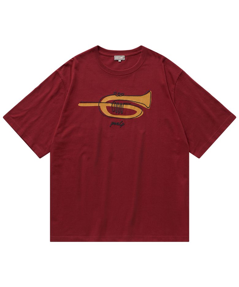 Trumpet Over T-Shirt (Deep Red)