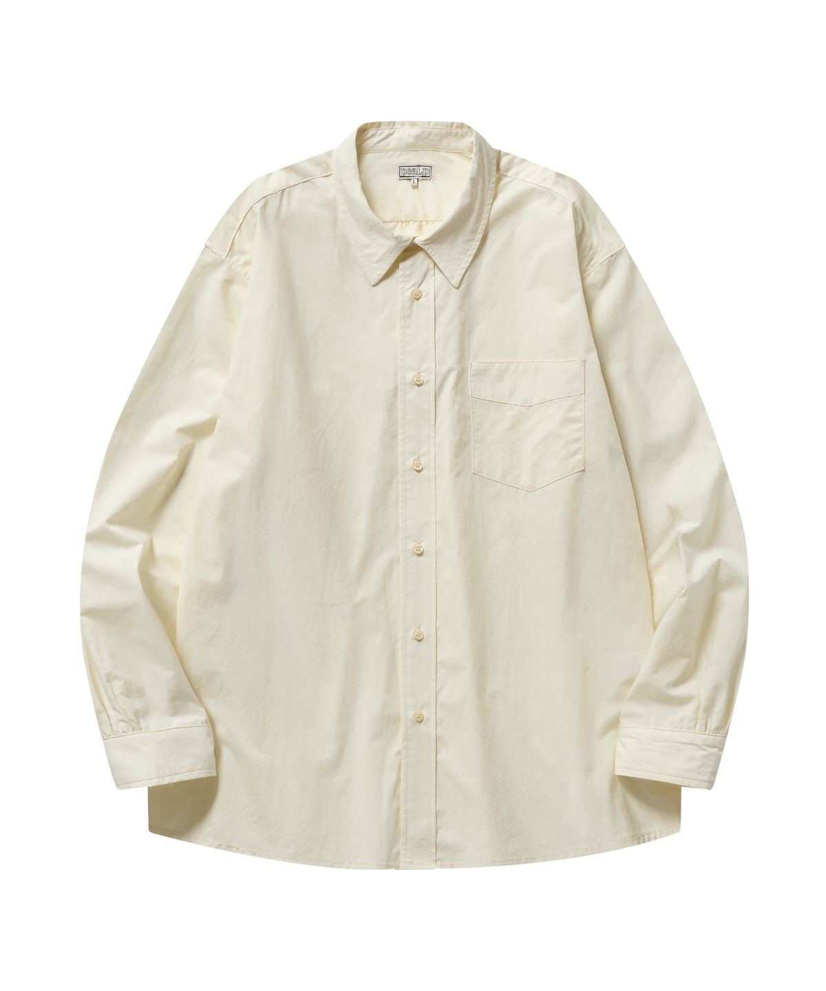 필프(PEALP) Basic Botton Shirt (Ivory)