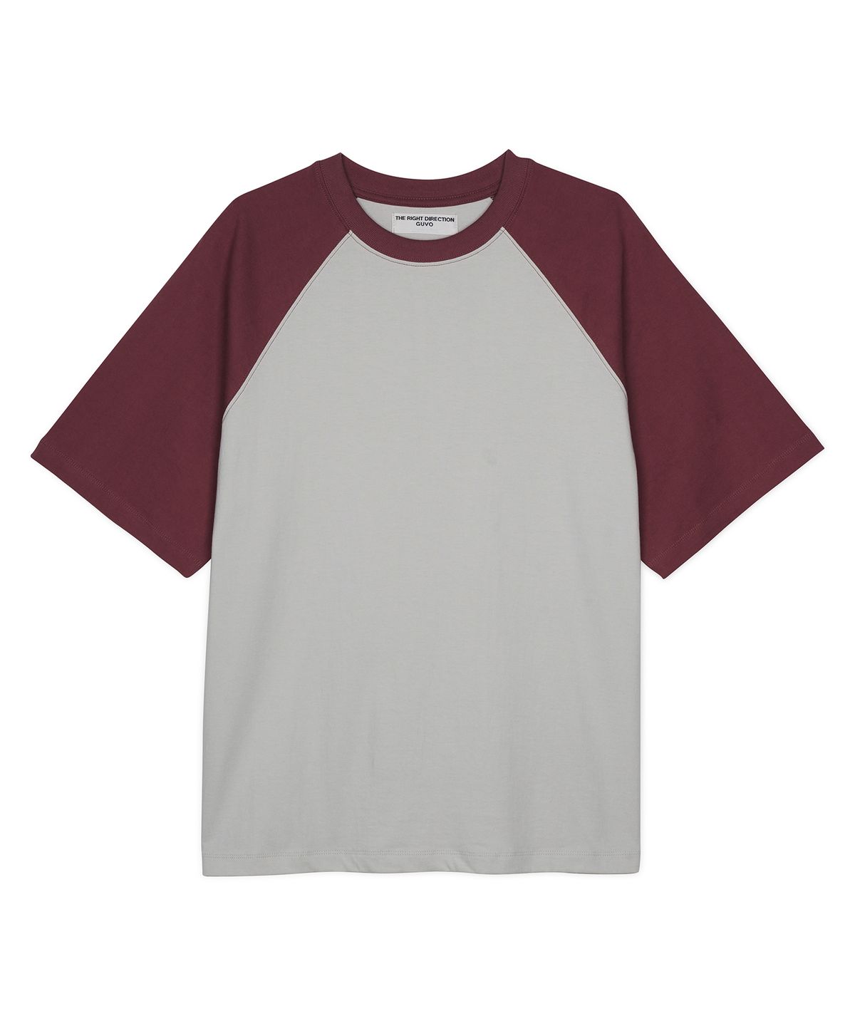 구보(GUVO) 3/5 SLV tee, grey-pink