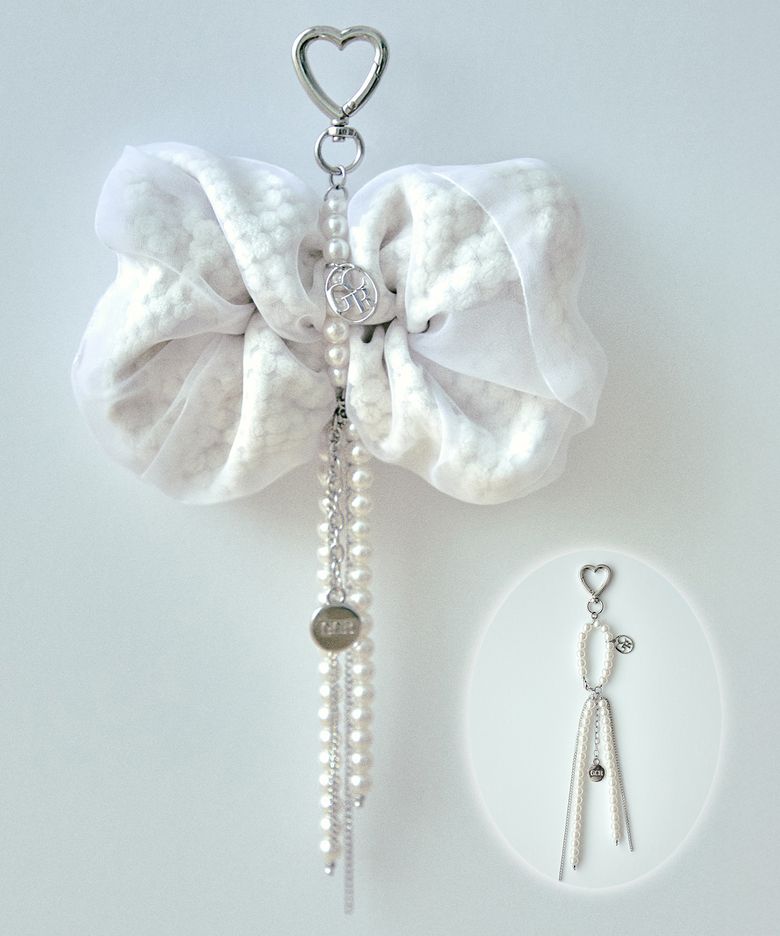 Ribbon Pearl Key Ring 키링