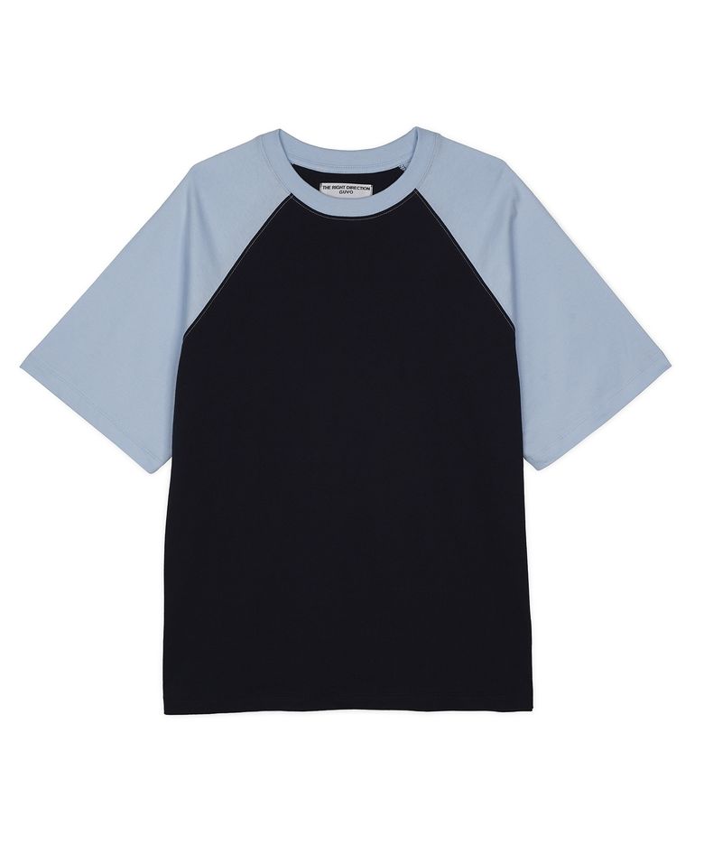3/5 SLV tee,navy-sora