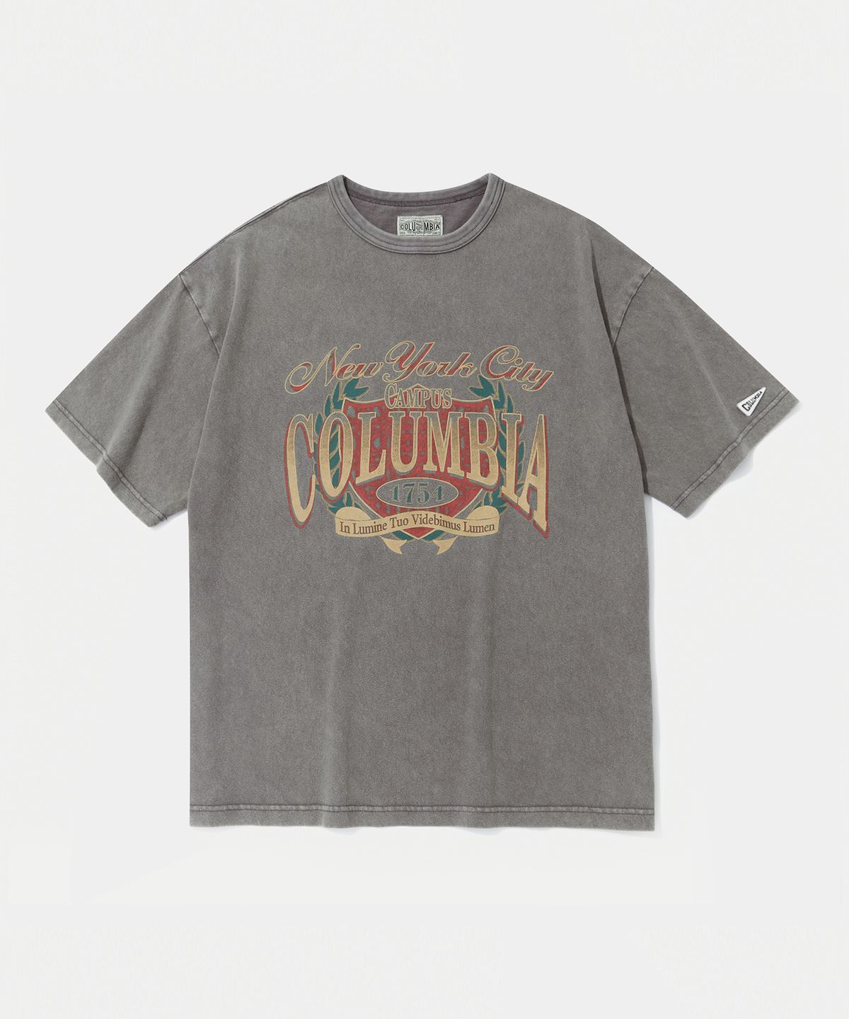 컬럼비아 유니버시티(COLUMBIA UNIVERSITY) CU CAMPUS MINERAL WASHED S/S T-SHIRTS GRAY