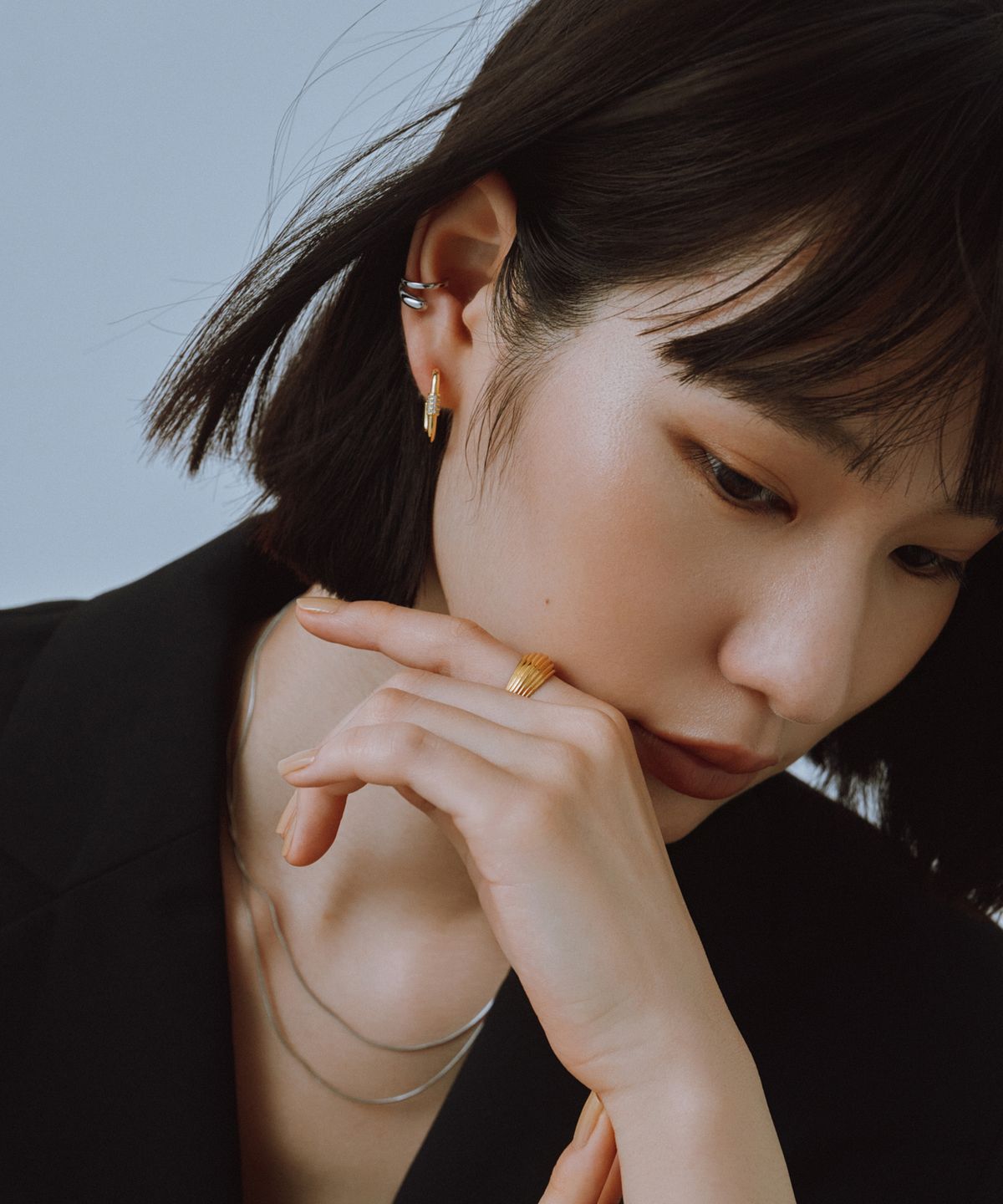 노비스도쿄(NOVICE TOKYO) 스택 링 Stack Ring［Stainless］/ Gold