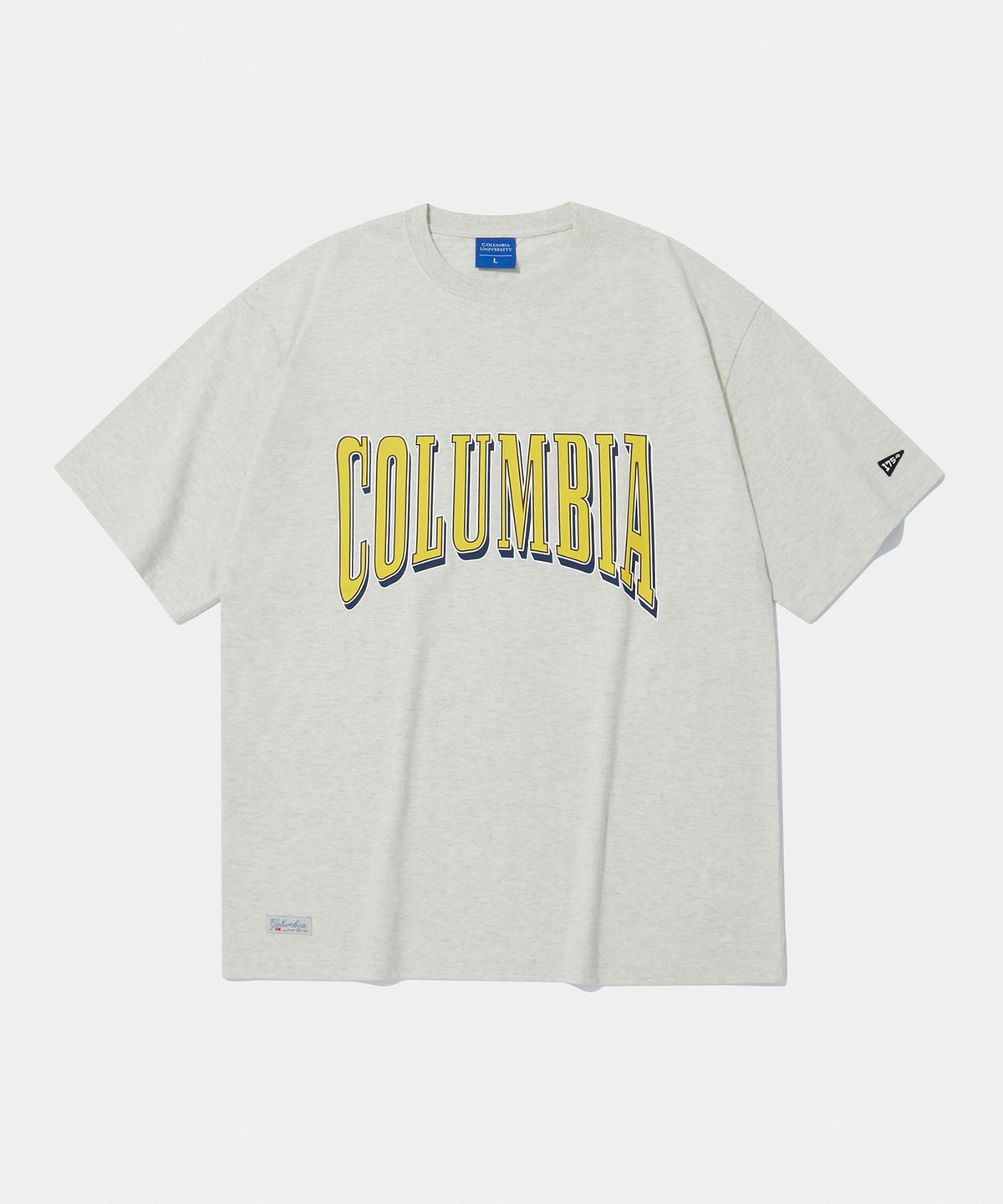 컬럼비아 유니버시티(COLUMBIA UNIVERSITY) VTG CRACK LOGO S/S T-SHIRTS OATMEAL