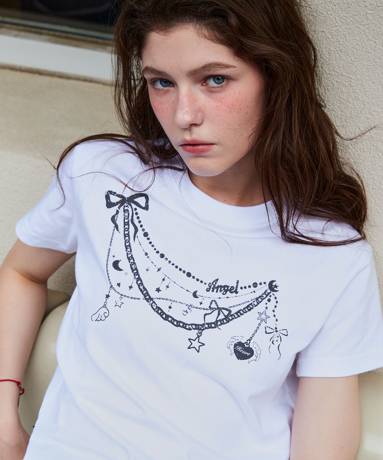 【CPGN STUDIO】23SS★ Deliver Angel Short Sleeve Tee MUSINSA | CPGN STUDIO Angel Brooch Crop Short Sleeve T-Shirt