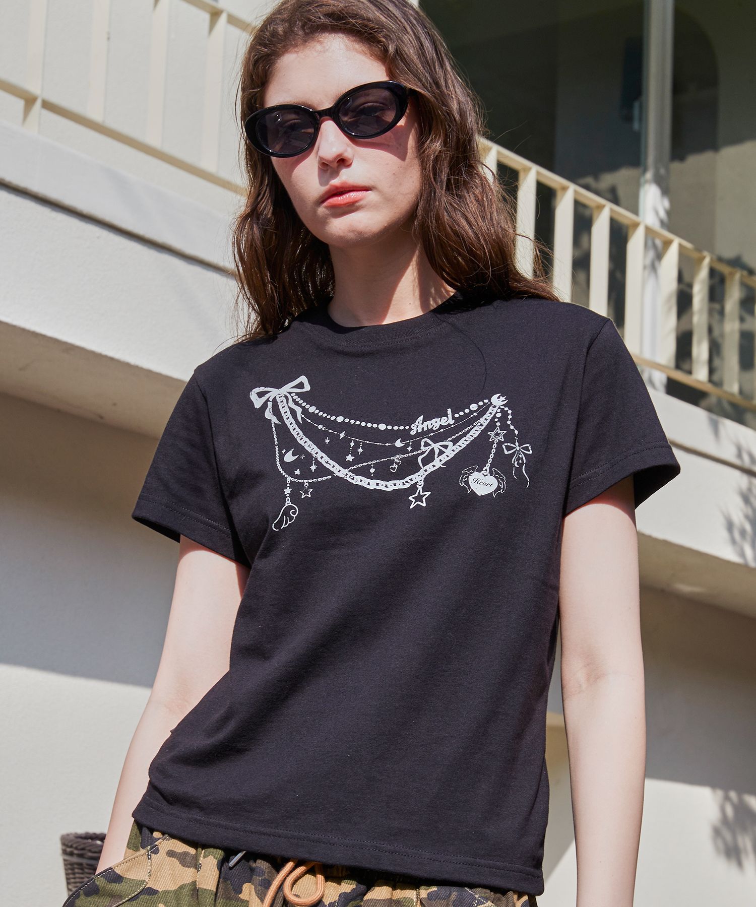 【CPGN STUDIO】23SS★ Deliver Angel Short Sleeve Tee MUSINSA | CPGN STUDIO Basket Angel Short Sleeve T-shirt Cream