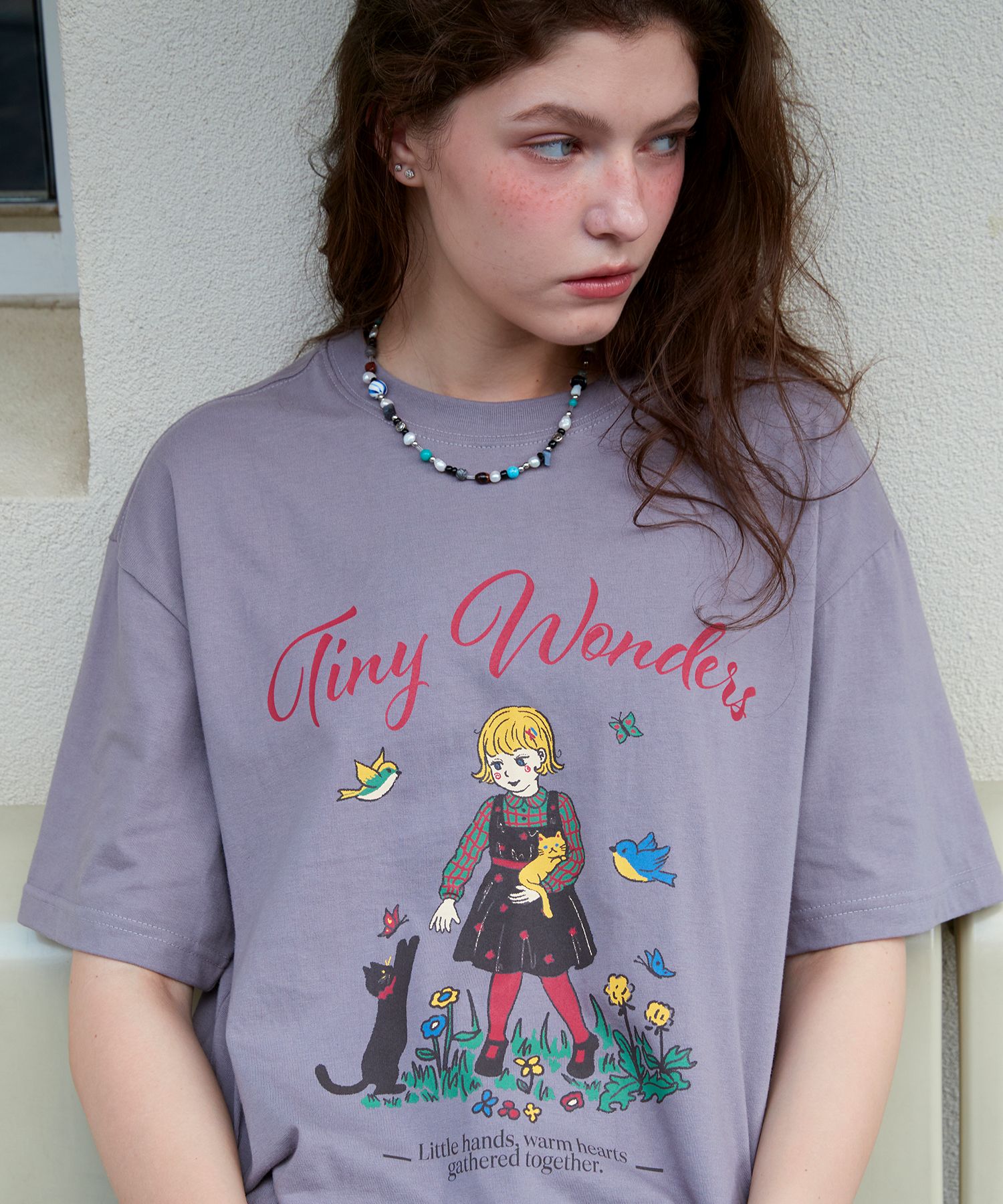【CPGN STUDIO】23SS★ Wondering Embroidery Short Sleeve Tee CPGN STUDIO】23SS☆ Wondering Embroidery Short Sleeve Tee