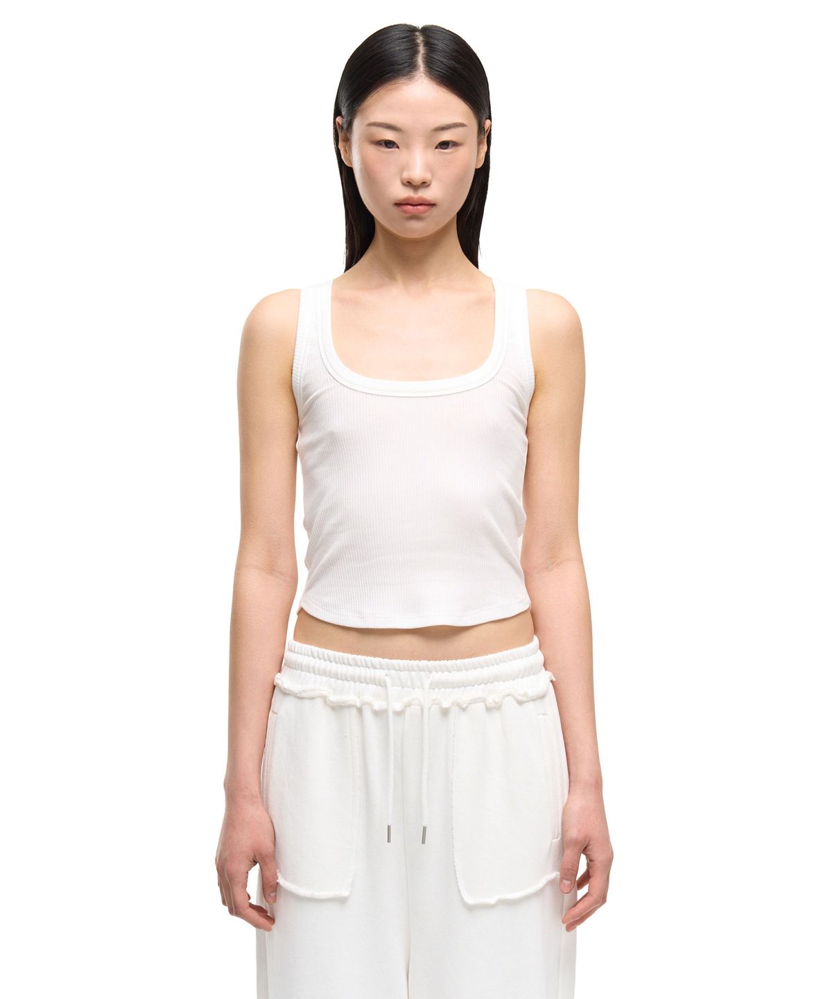 걸스걸스(GIRLSGIRLS) SIMPLE SLEEVELESS - WHITE