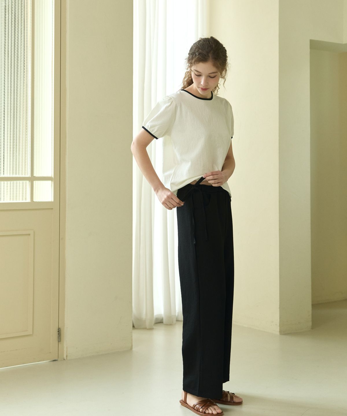 위오이(WIOE) Summer Pants_Black