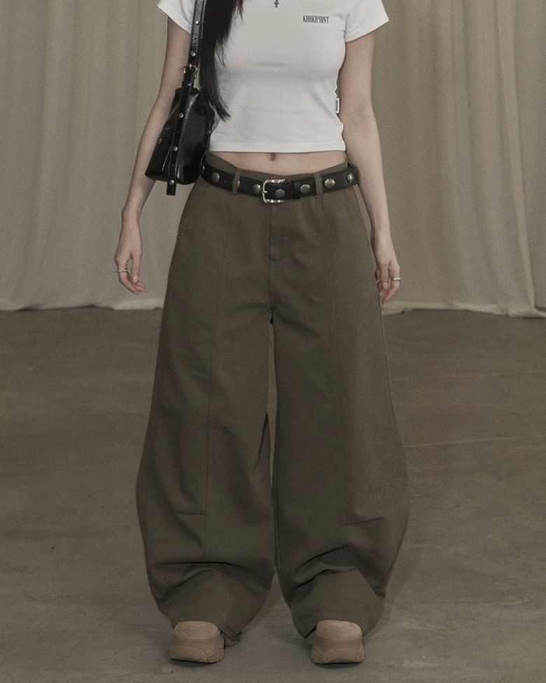 Cotton Balloon Pants (khaki)