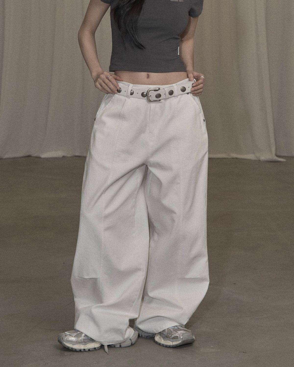 카키포인트(KHAKIPOINT) Cotton Balloon Pants (white)