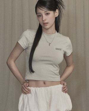 Basic Logo T-shirt (yellowgreen)