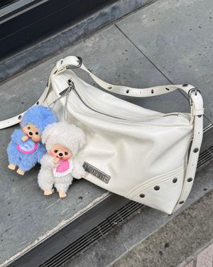 Stud Shoulder Bag (ivory)