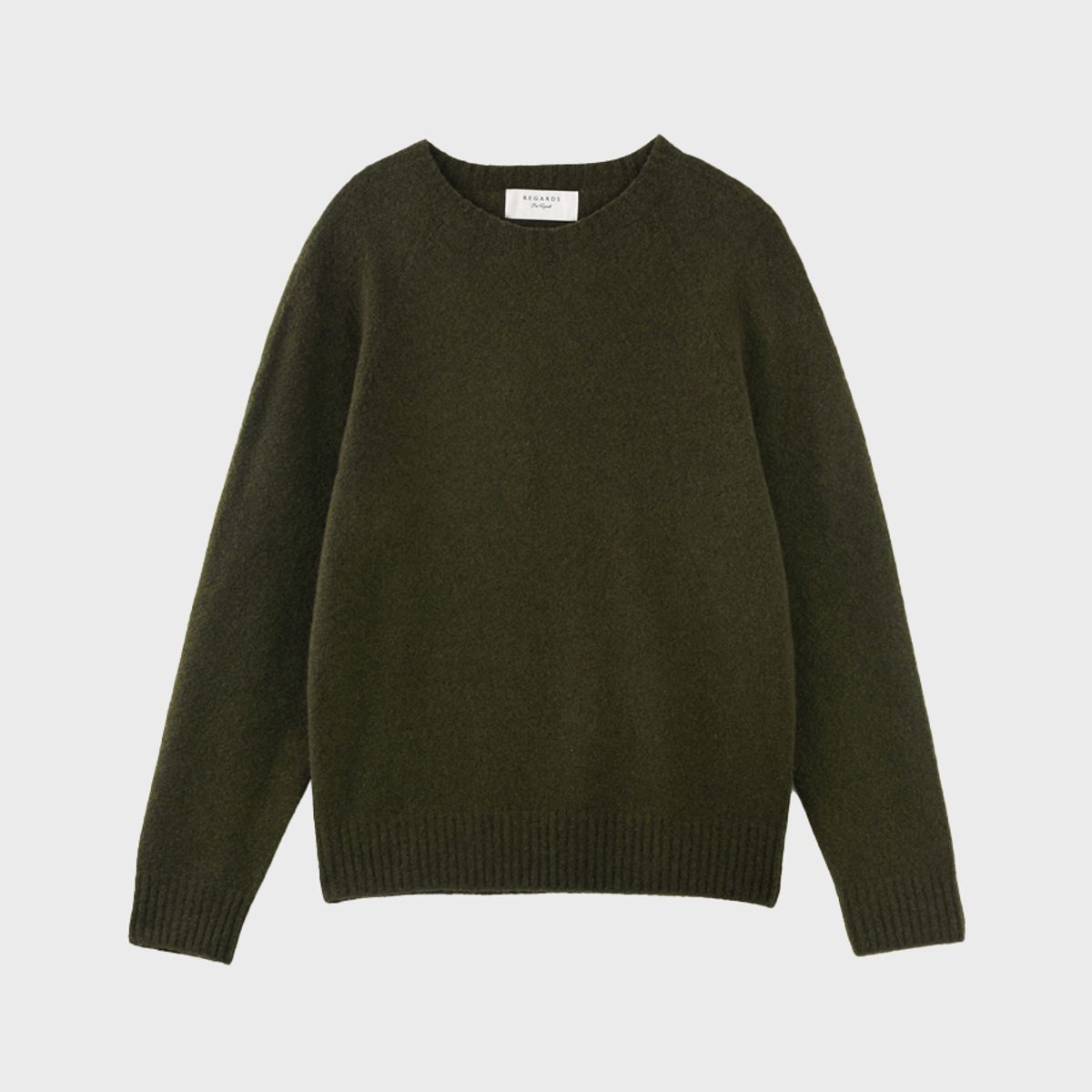 리가즈(REGARDS) Yak Mohair Essential Knit - Khaki