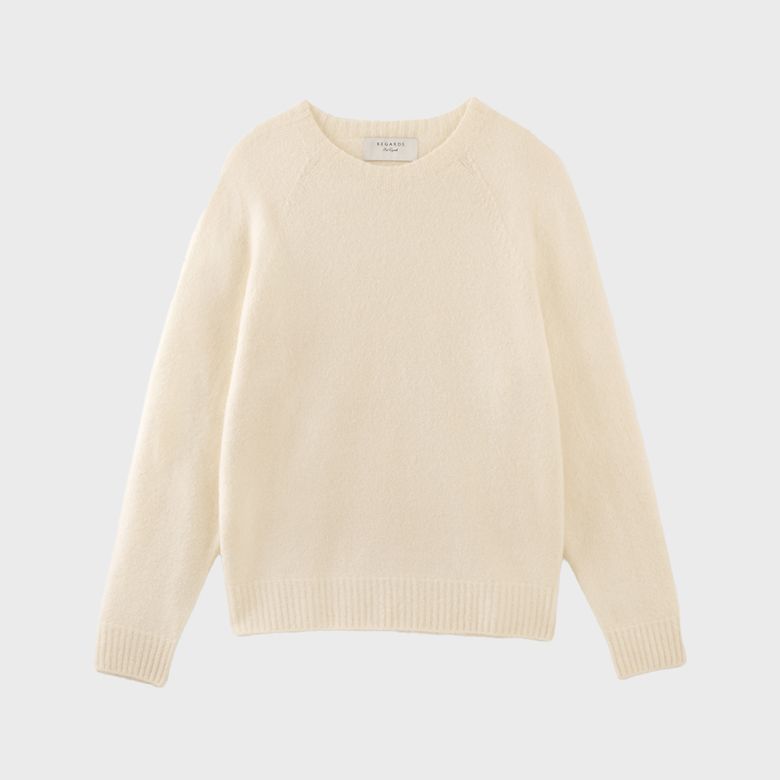 Yak Mohair Essential Knit - Ivory