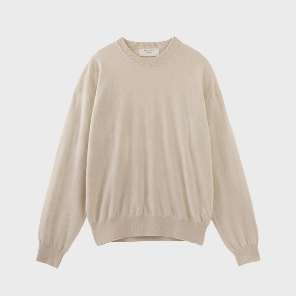 리가즈(REGARDS) Merino Wool Essential Knit - Beige