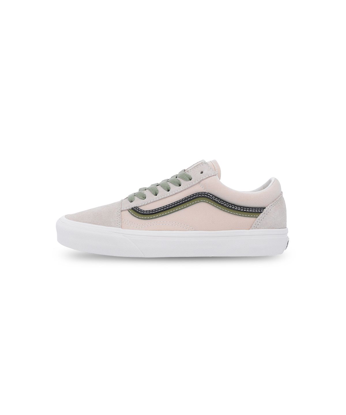 반스(VANS) 올드스쿨 DS - 스웨이드 크림블루:캔버스 뉴트럴 올리브 / VN000EG8GIW1