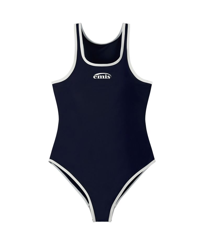 RACER BACK SWIMSUIT-NAVY