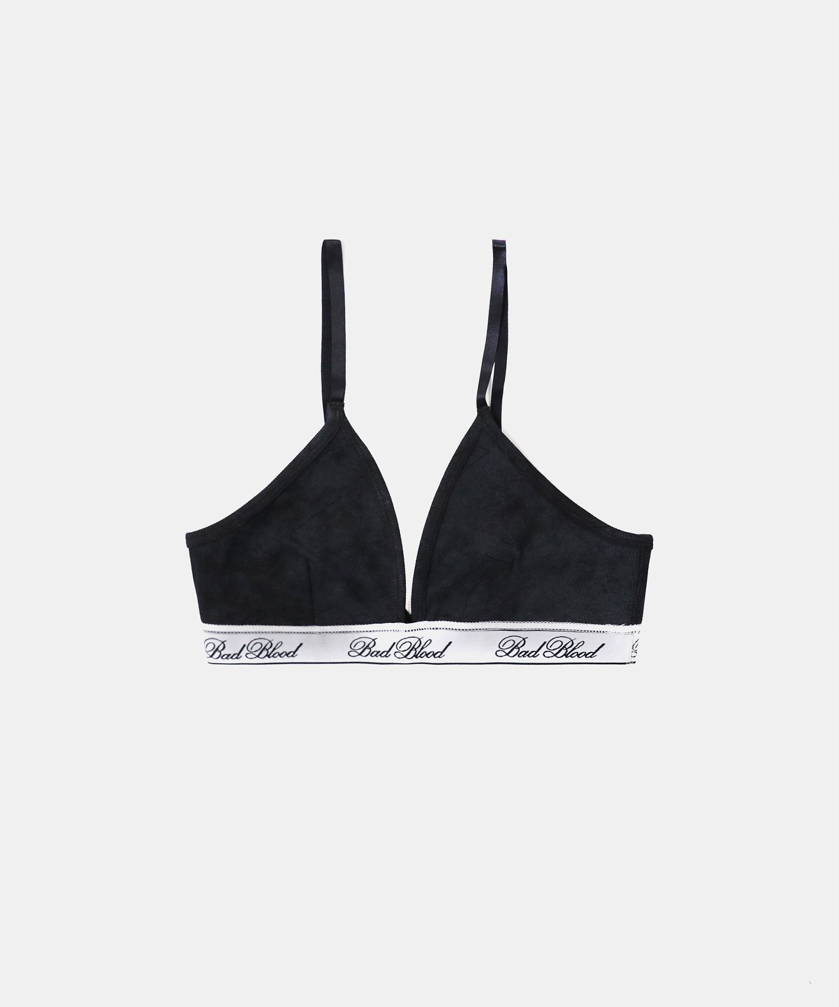 BADBLOOD ♥ Classic Logo Triangle Bra /追跡付 MUSINSA公式 | BADBLOOD Classic Logo Triangle Bra - Dusty Black