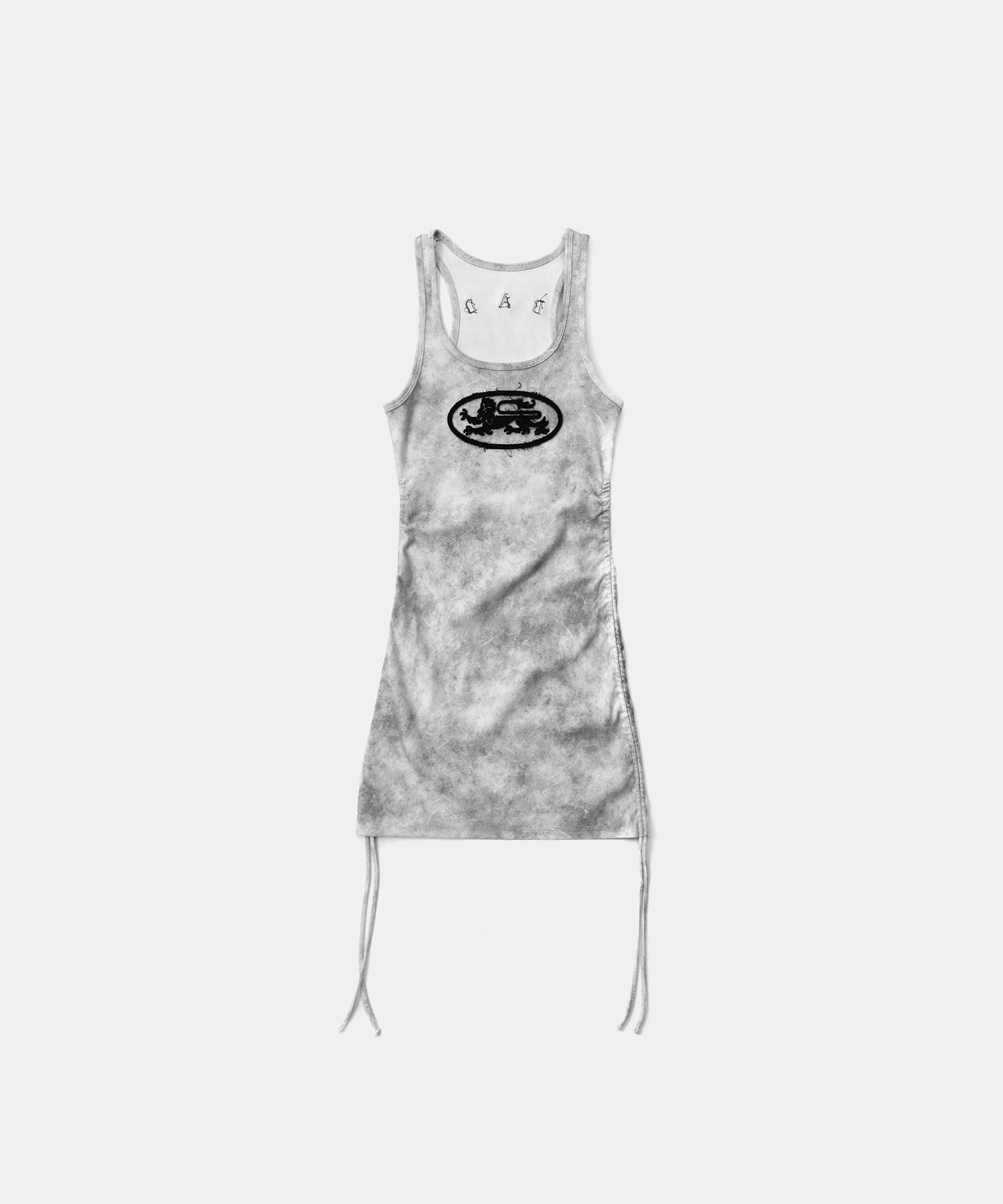 BADBLOOD ♥ Lion Patch Tank Mini Dress/追跡付 MUSINSA公式 | BADBLOOD Lion Patch Tank Mini Dress - Washed Black