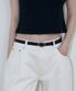 슬림 오벌 버클 벨트 (BLACK)
