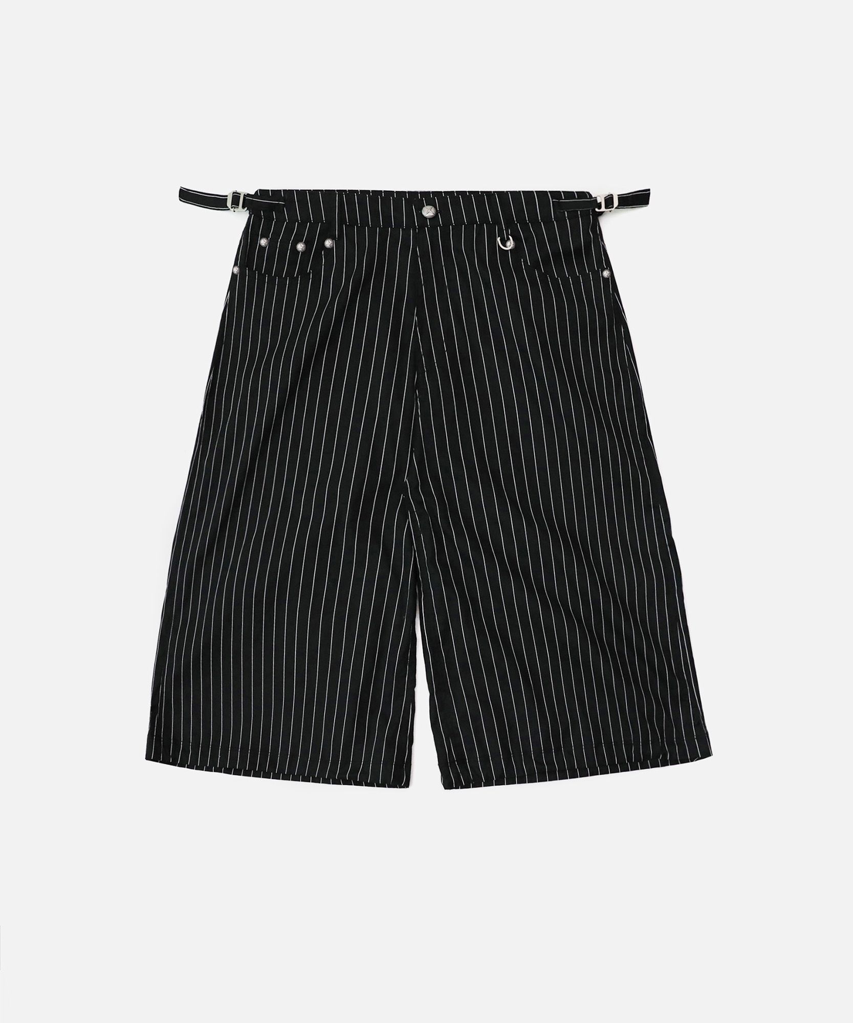 ★BADBLOOD★ Cosmo Graphic Bermuda Pants Black Check w-srt25 MUSINSA | BADBLOOD Cosmo Graphic Bermuda Pants - Black/Striped