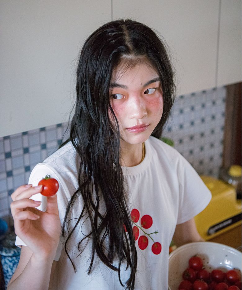 패치워크 베이비 티_토마토