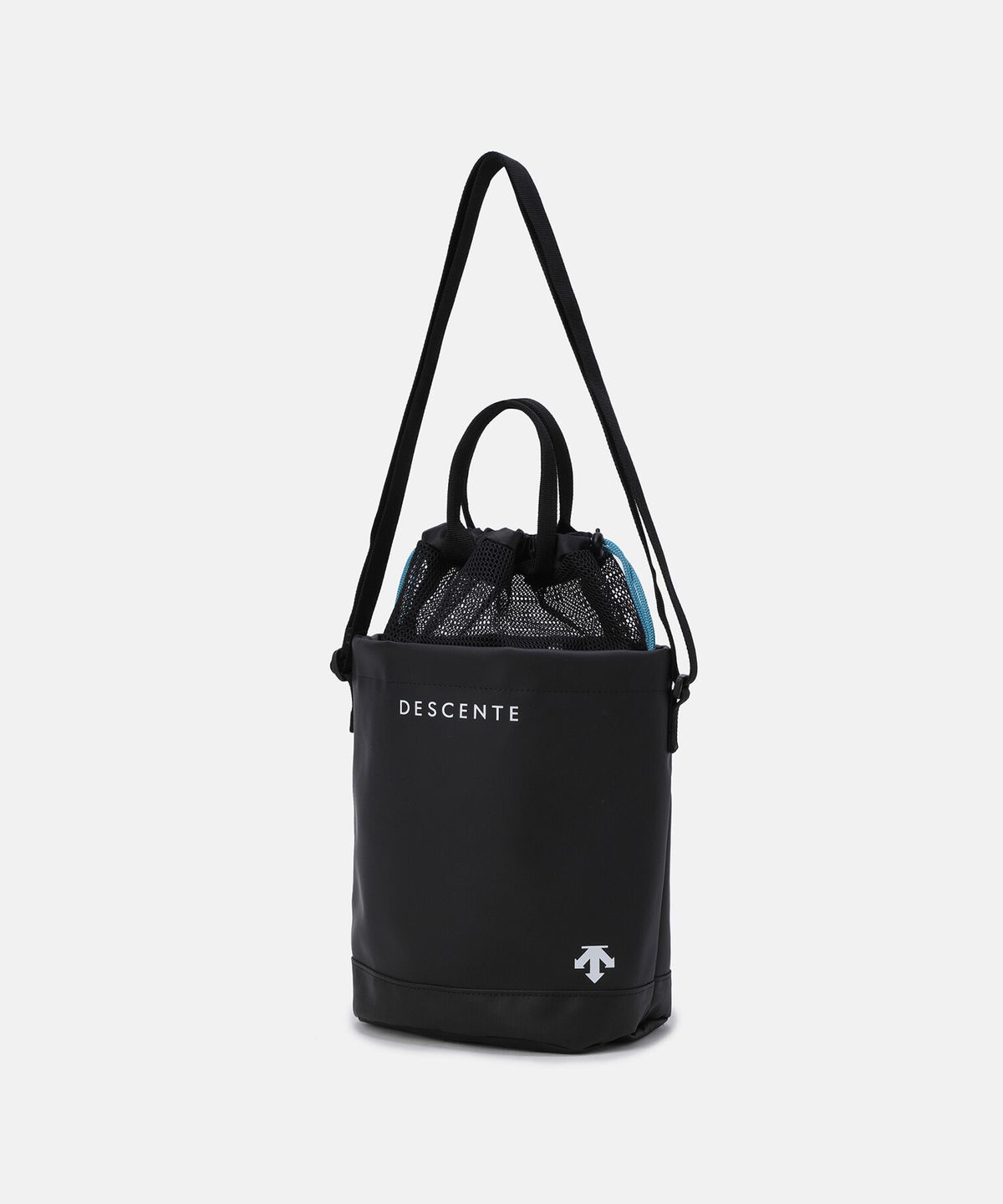 데상트(DESCENTE) 미니 3WAY 버킷백 블랙(SQ223UBG51)