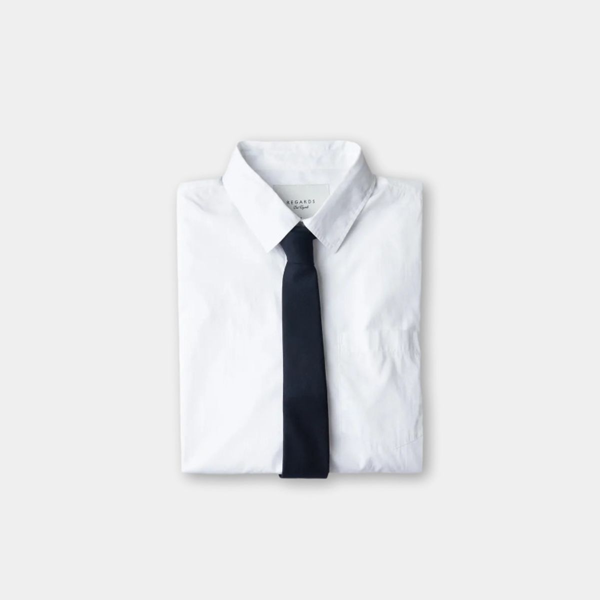 리가즈(REGARDS) Wool Sfoderato Slim Tie - Dark Navy
