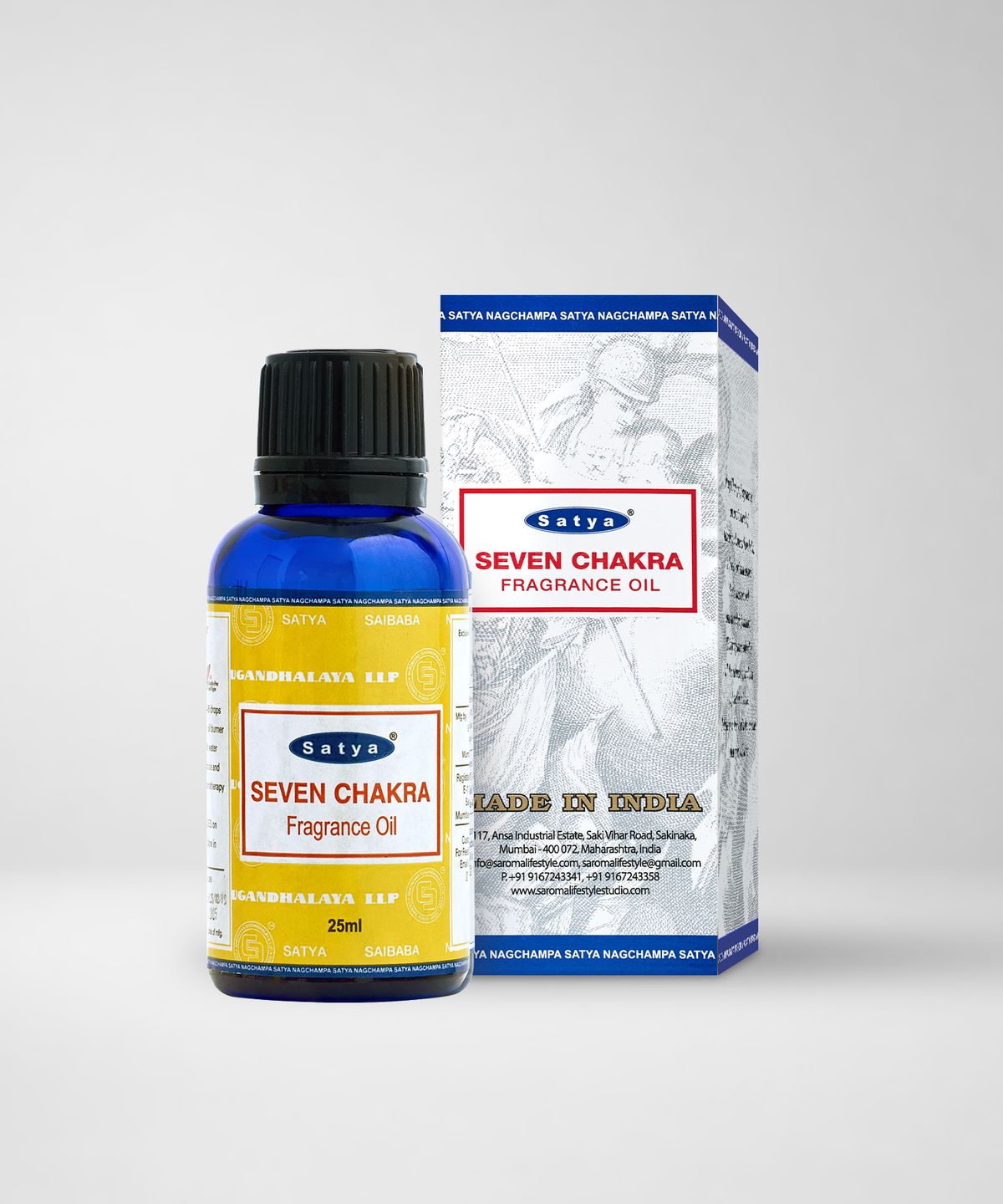나그참파코리아(NAGCHAMPA KOREA) 사티아 프래그런스 아로마 오일 25ml 세븐차크라